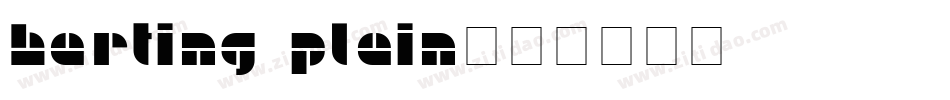 Harting Plain字体转换
